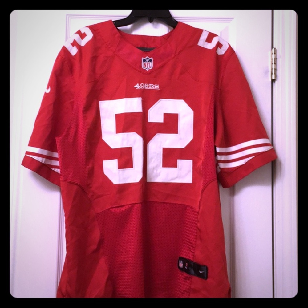 Like New 49ers Jersey #52 WILLIS- SIGNED